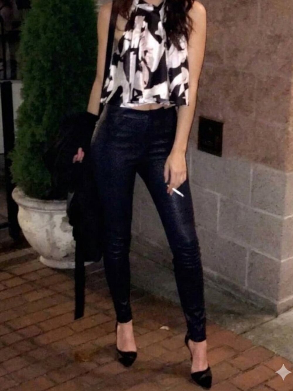 J brand leather leggings